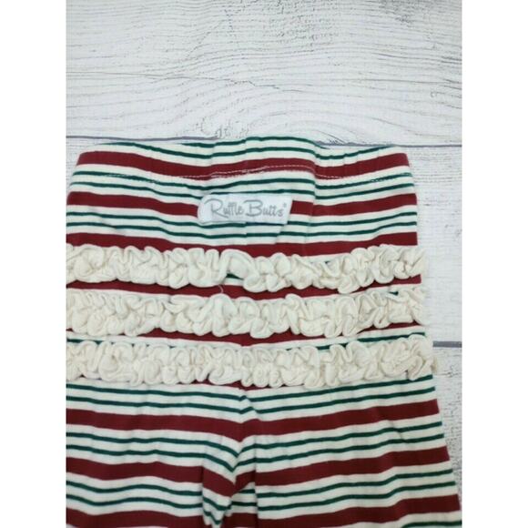2T/3T RuffleButts Striped/Ruffled Leggings - Picture 4 of 5